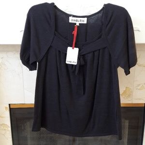 Diabless Vintage Black Cashmere Blend Sweater